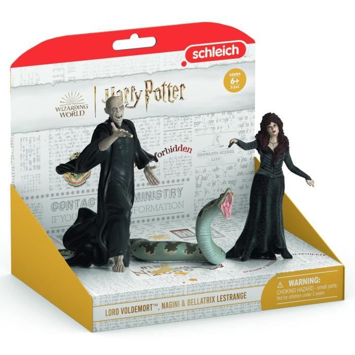 Voldemort, Nagini and Bellatrix figurine box set, Schleich 42684 Harry Potter, For children aged 6 and over
