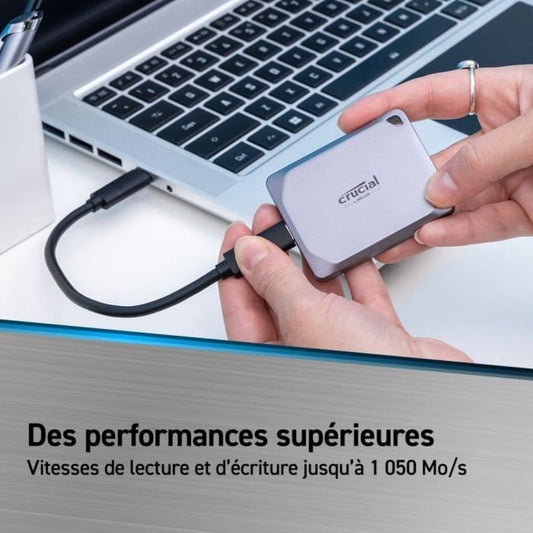 CRUCIAL- Portable External SSD - X9 Pro - 1 TB - USB 3.0 - CT1000X9PROSSD9