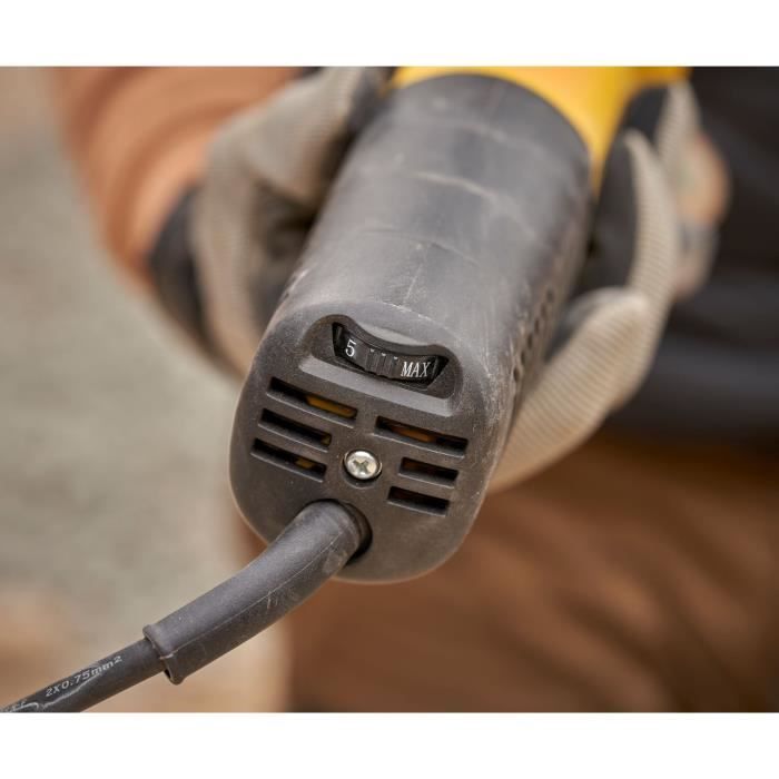 125mm 1-hand grinder - 1100W - Ø 125mm, 6 speeds from 3000 to 11000 rpm - STANLEY FATMAX, FMEG225VS-QS