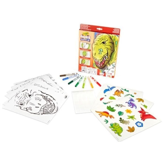 Creative - CRAYOLA - POPS 3D Dinosaurs - Fabulous 3D dinosaur drawings! Ages 6 and up