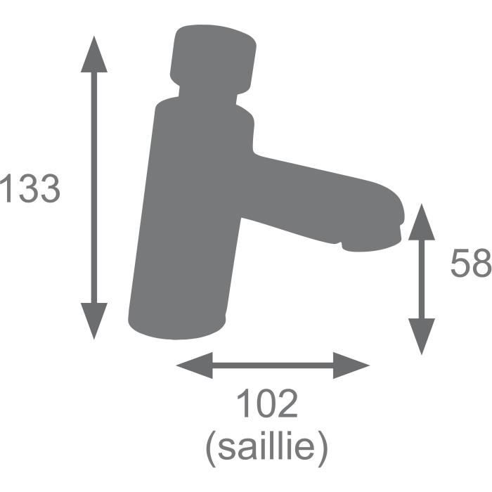 Hand wash mixer - EDOUARD ROUSSEAU - TIMED - Chrome