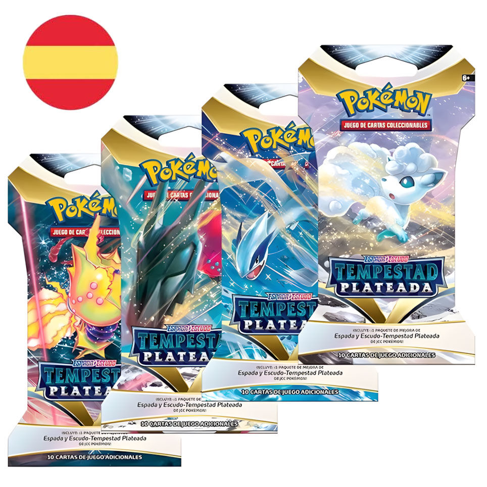 Spanish Pokemon Silver Storm Boosters Collectible card game