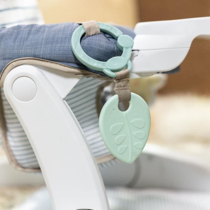 INGENUITY Prop Spot Learning Seat, 3 Seat Positions, Tray & 2 Toys, Casi the Zebra