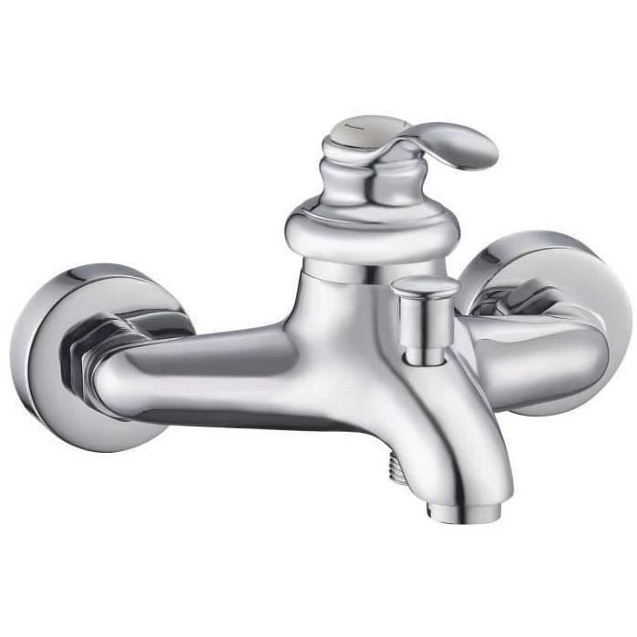 Rousseau Mixer Bath-Show Chrome