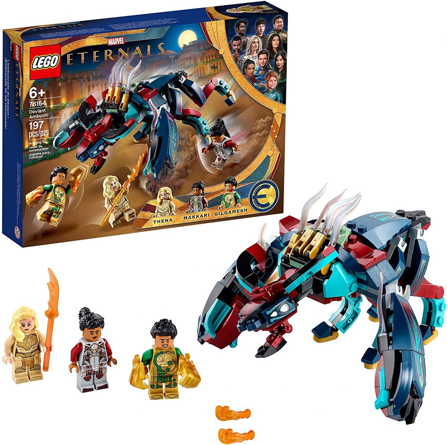 LEGO Super Heroes 76154 Eternals Deviant Ambush 197 Piece Building Kit