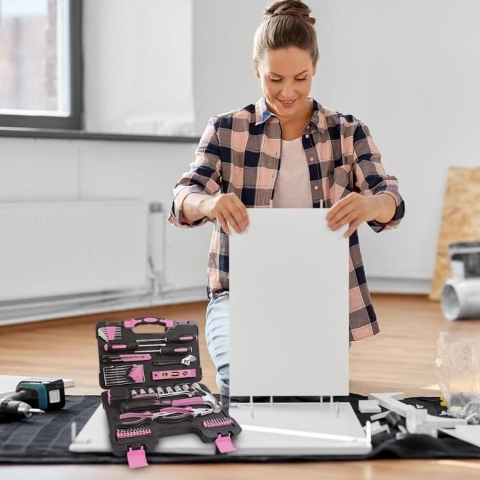 Tool Set - FIELDMANN - FDG 5010-53R - 53 pieces - Pink color - Women's tools