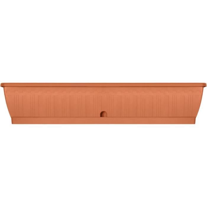 Planter - GARDEN ID Terraflor - Terra 100 cm - Solidity - Water reserve - Recycled & 100% recyclable - Volume for plants.