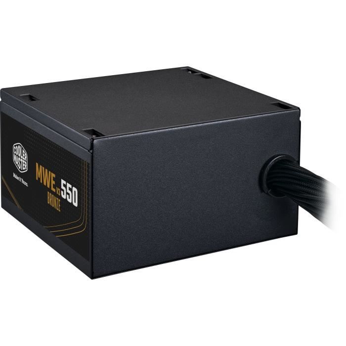 COOLER MASTER MWE Bronze 550W V2 - Power supply 550W - 230V (Certified 80 Plus Bronze 5 years warranty) Flat cables black