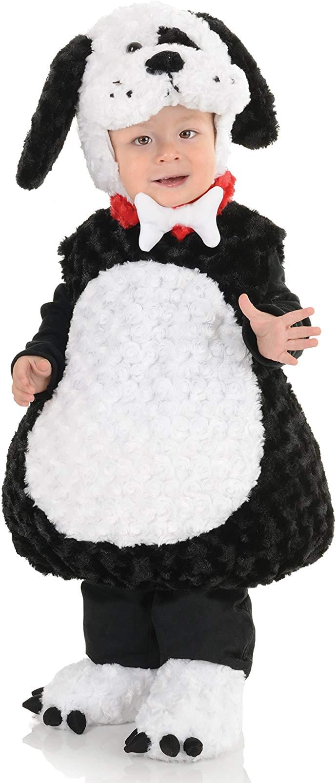 Black and White Puppy Belly Babies Toddler Costume | Small