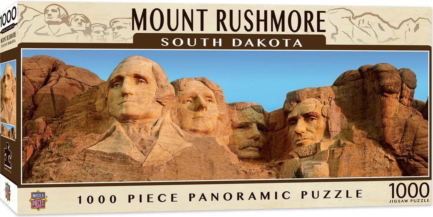 Mount Rushmore 1000 Piece Panoramic Jigsaw Puzzle