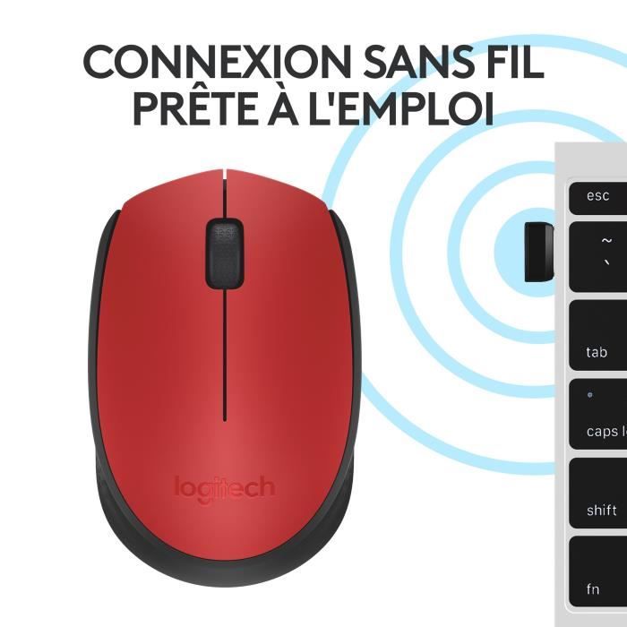 LOGITECH Wireless Mouse M171 Red