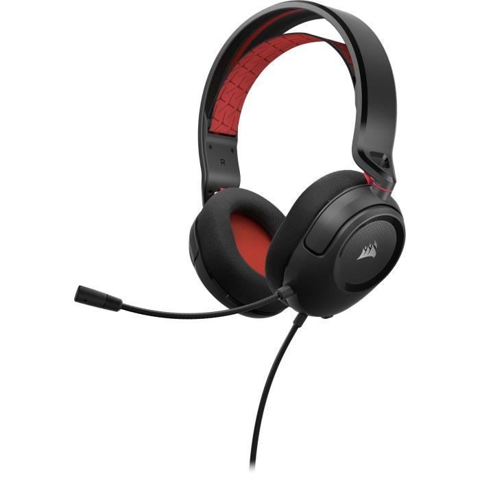 Stereo Headset - CORSAIR - HS35 V2 - Red, Multi-platform