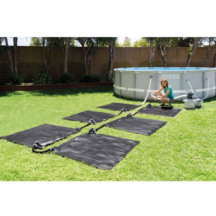 Intex PVC heated solar carpet 1.2x1.2 m black 28685 91056