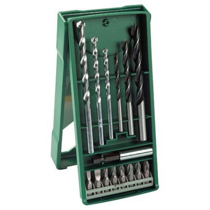 BOSCH Mini X-Line 15 Piece Drilling & Screwing Set