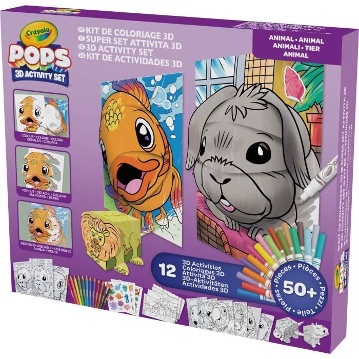 Creative - CRAYOLA - POPS 3D Color Pops Gift Set - Over 12 3D Activities! Ages 6 and up