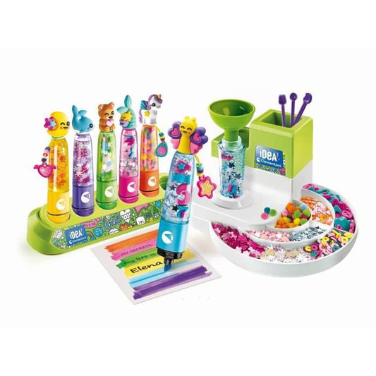 Clementoni- L'atelier des fluos - Creates 10 fluorescent highlighters - Made in Italy