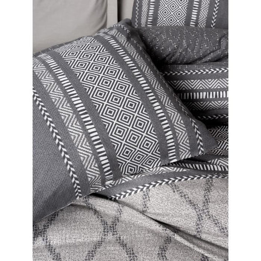 Bedding set - 1 duvet cover 220 x 240 cm + 2 pillowcases 60 x 60 cm - 100% cotton - Mink