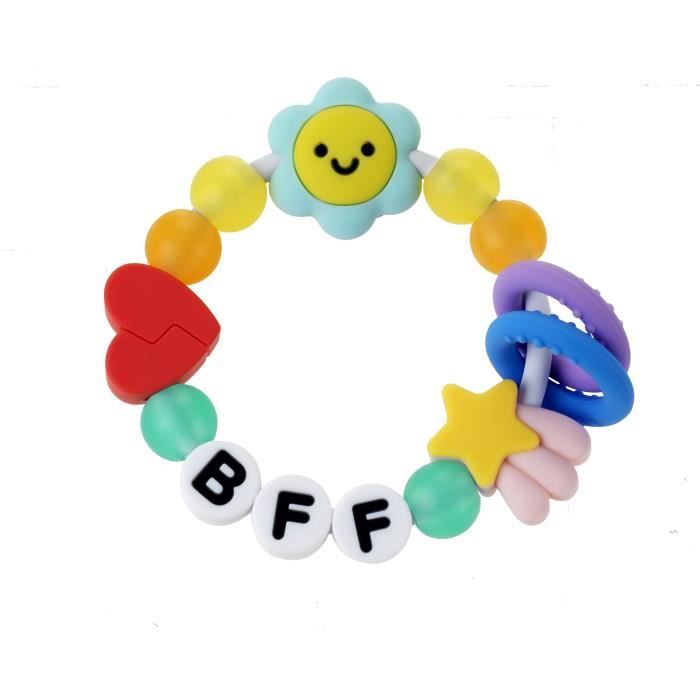 Friendship Teething Bracelet - INFANTINO - 316790 - Silicone - Best Friend Forever Friends for life