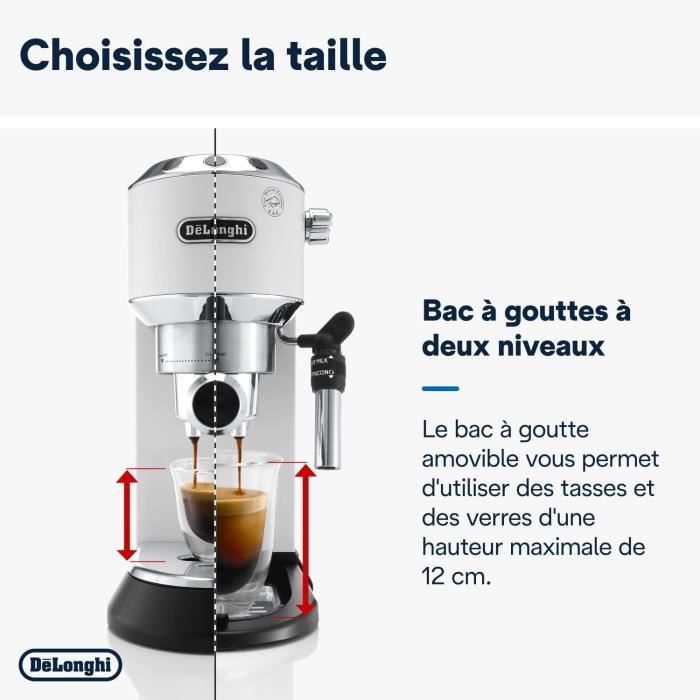 Classic espresso machine - Delonghi EC 685.W Dedica Style - White