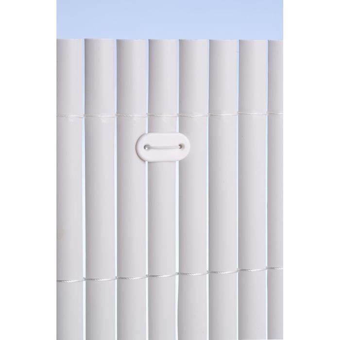 NATURE Set of 26 mesh fasteners - Plastic screens and channels - White - (Tie + 14 cm plastic-coated wire)