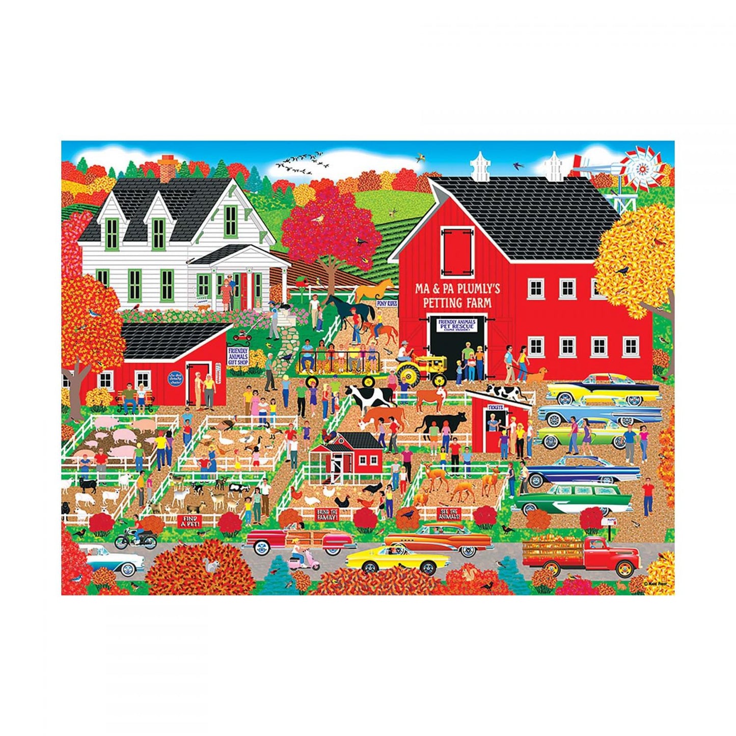 Plumly's Petting Farm 1000 Piece Jigsaw Puzzle