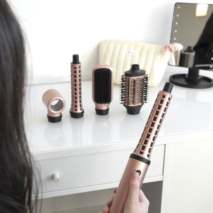 Blow-drying brush - DEMELISS - Air Flow Styler - Love Edition - BLDC motor - 3 speeds - Ionic function - Quiet