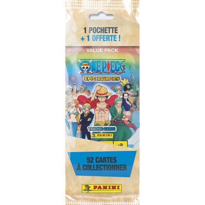 Fat pack 1 pouch purchased + 1 free - PANINI - One Piece - 52 cards