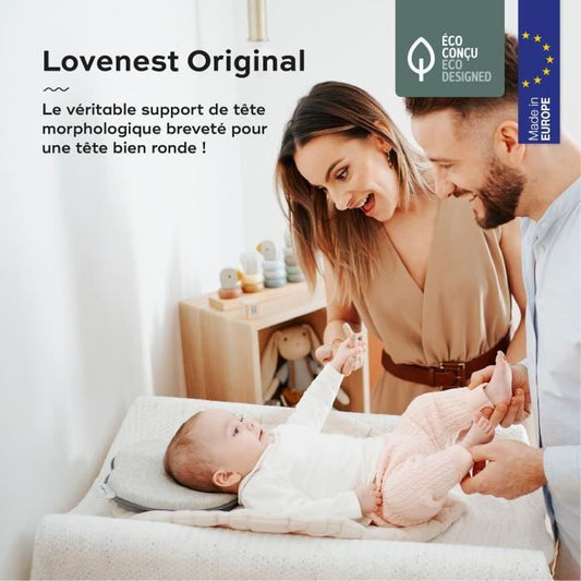 Babymoov Lovenest Original Ergonomic Head Support, Smokey