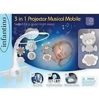 Musical mobile and projector - INFANTINO - Sweet Night 3-in-1 - Grey