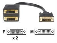 DVI CABLE - DVI-D LEFT CONNECTOR - MALE LEFT GENDER - DVI-D RIGHT CONNECTOR - FE