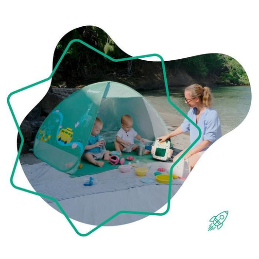 Badabulle anti-UV tent for children, pop-up system, FPS 50+ protection