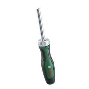 Bosch Ratchet Screwdriver with Bit (36-tooth mechanism, magnetic bit holder, softgrip handle)