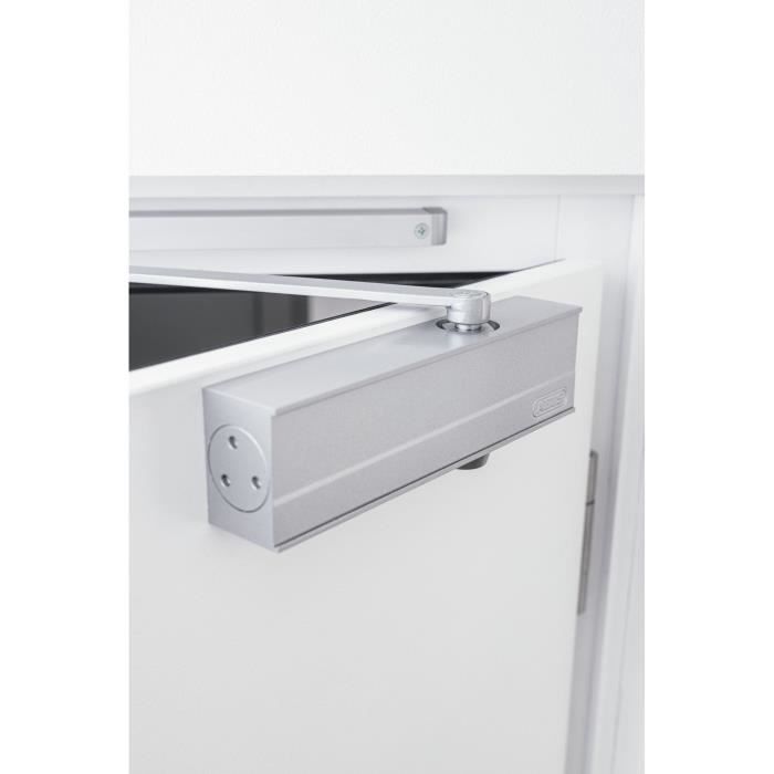 Door closer - ABUS - AC7303 S - Secure closing - Silent - Suitable for doors up to 96 cm - Max. weight 60 kg