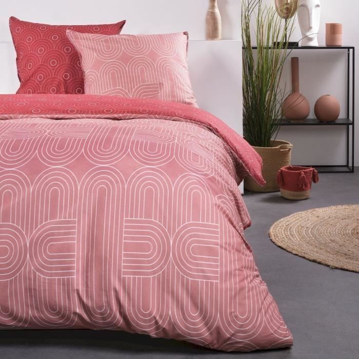 Bedding set - TODAY - Sunshine - 2 people - 220x240 cm - Cotton - Red - Other patterns
