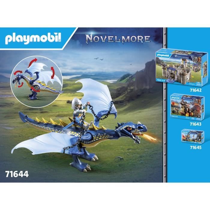 PLAYMOBIL 71644 Fighters with dragons and cannon, Novelmore, Dragon, 39 pieces, Ages 4 and up