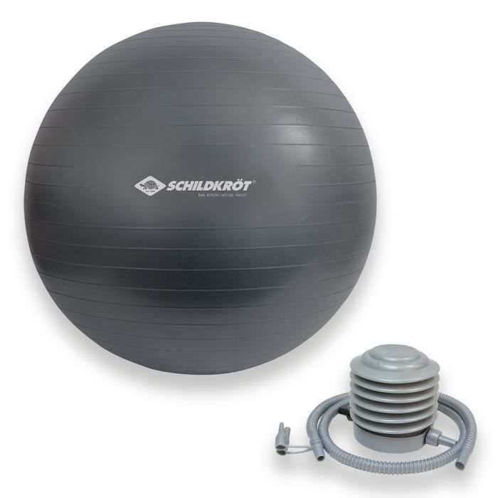 Exercise ball - SCHILDKRÖT - Fitness and Yoga - Diameter 75 cm - Pump included