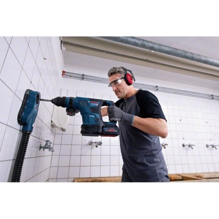 Cordless rotary hammer BOSCH PROFESSIONAL SDSPlus GBH 18V-34 FC, without battery + CoMo + Standard case