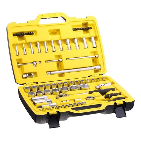 1/4 and 1/2 Stanley - FMMT82826-1 socket set with ratchet and fatmax length - game of 81 pieces