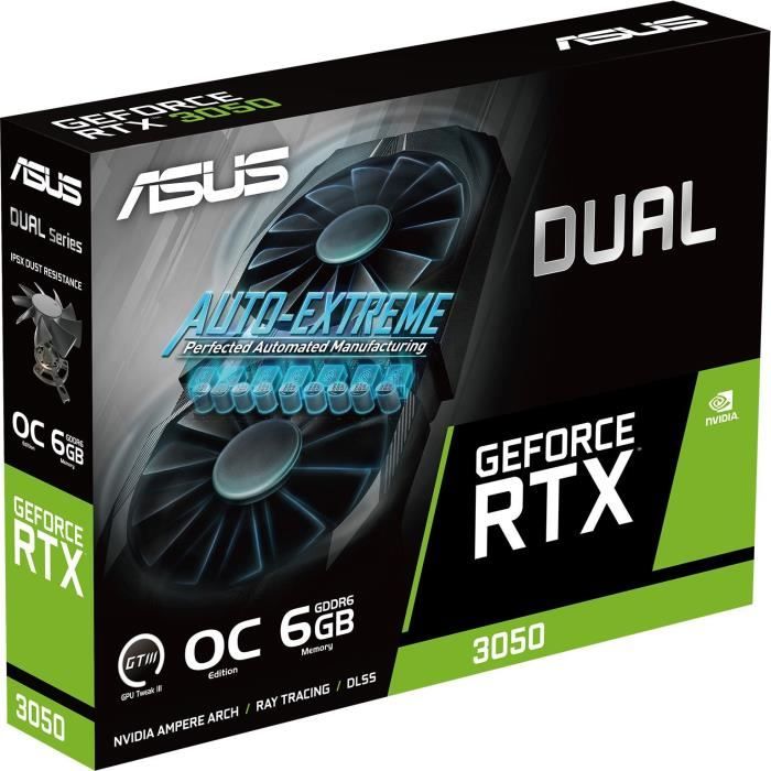 ASUS - Graphics card - GeForce RTX 3050 OC Edition 6GB GDDR6