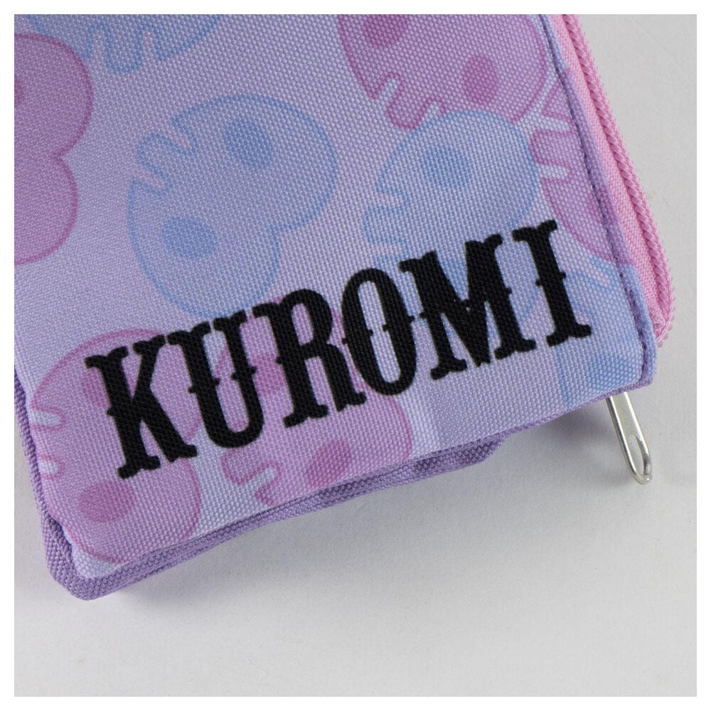 Hello Kitty Kuromi triple pencil case