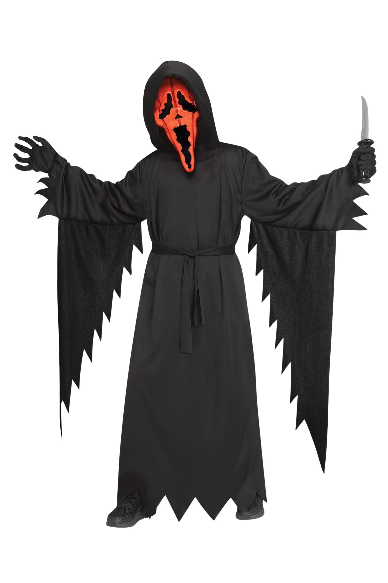 Ghost Face Pumpkin Child Costume | Large