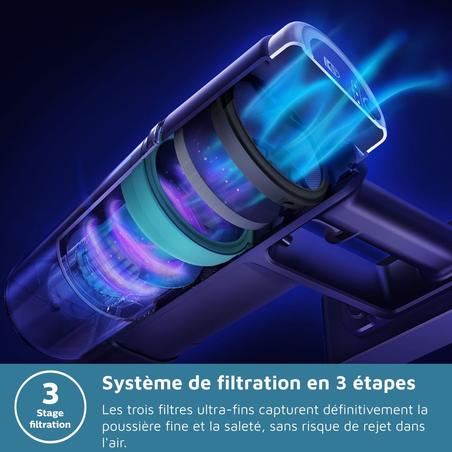 PHILIPS XC3033/01 PowerCyclone 8 - Cordless Stick Vacuum Cleaner - - Up to 60 minutes of battery life - Cargo Green