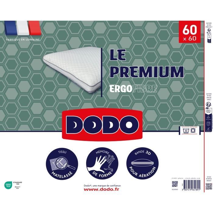 Dodo - Ergonomic pillow - The Premuiim - 60x60 cm