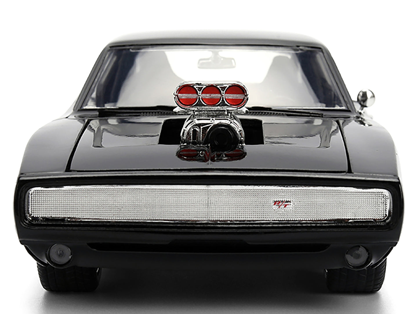 1970 Dodge Charger R/T Black "Furious 7" (2015) Movie "Fast & Furious" Series 1/24 Diecast Model Car by Jada