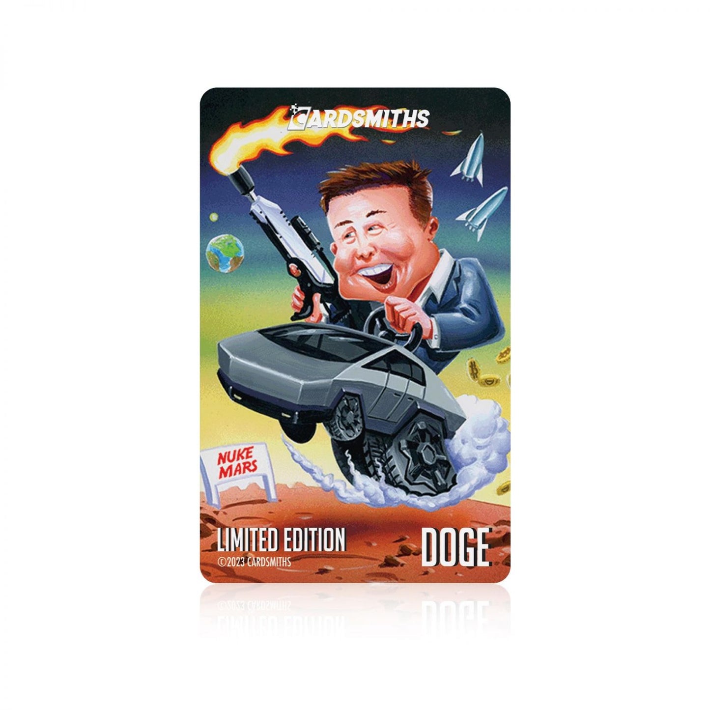 Cardsmiths Dogecoin Ballet Limited Edition Wallet Card | Elon Musk Nuke Mars