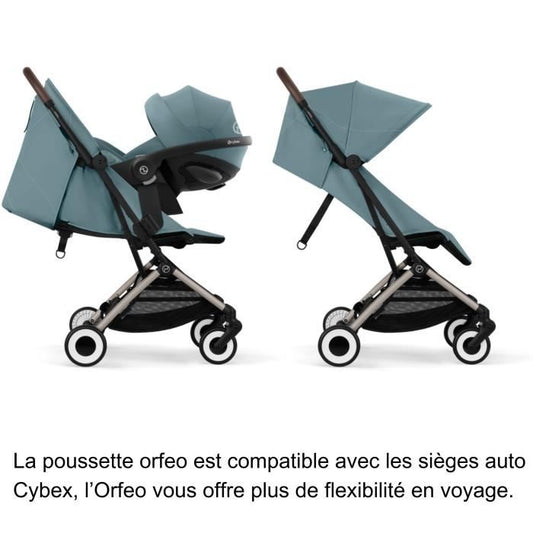 CYBEX - Ultra-compact and comfortable stroller - ORFEO - 4 wheels - Stormy Blue