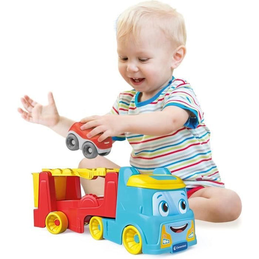 Clementoni Game - The Tumbling Car Truck - Recycled Plastic - Cars Included - From 18 Months - Made in Italy