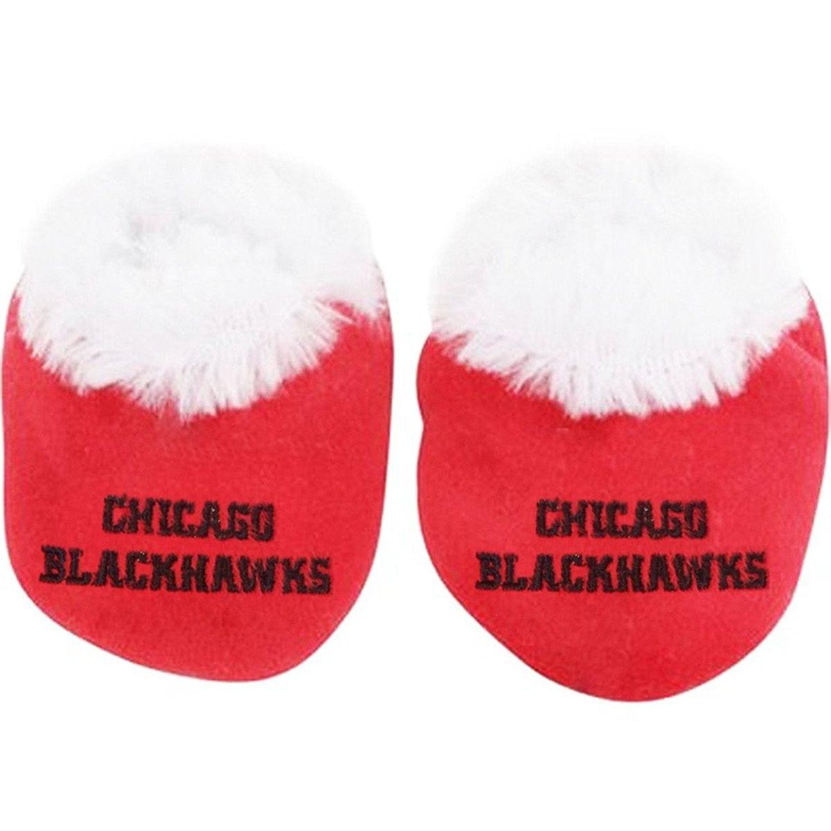 Chicago Blackhawks NHL Baby Bootie Slipper Large