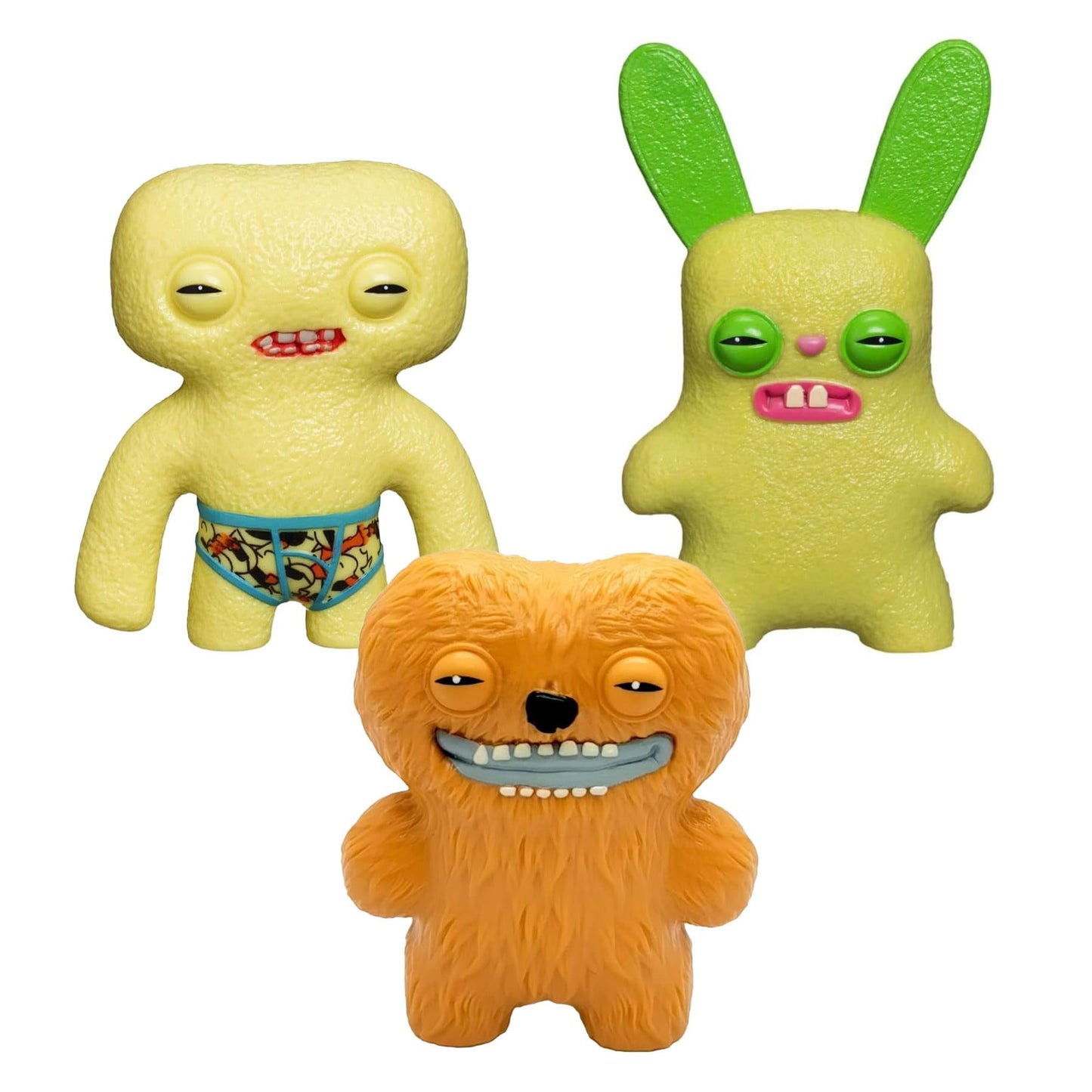 Fuggler 2.5 Inch Figure 3-Pack | Green, Tan, Yellow