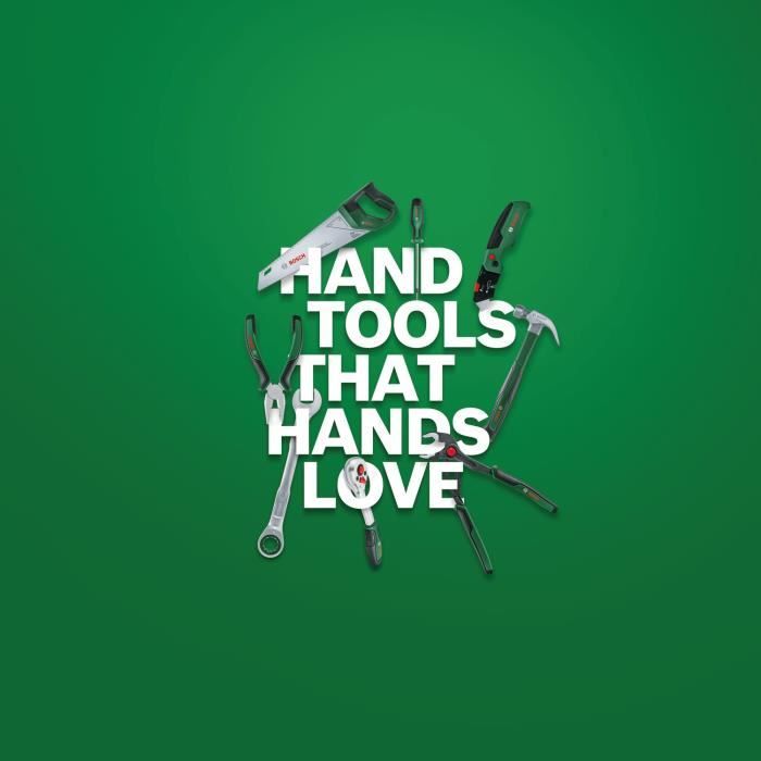 Bosch Advanced 132-Piece Hand Tool Set (for Heavy-Duty Fastening Tasks Wrenches/Keys/Ratchets/Screwdrivers Accessories)